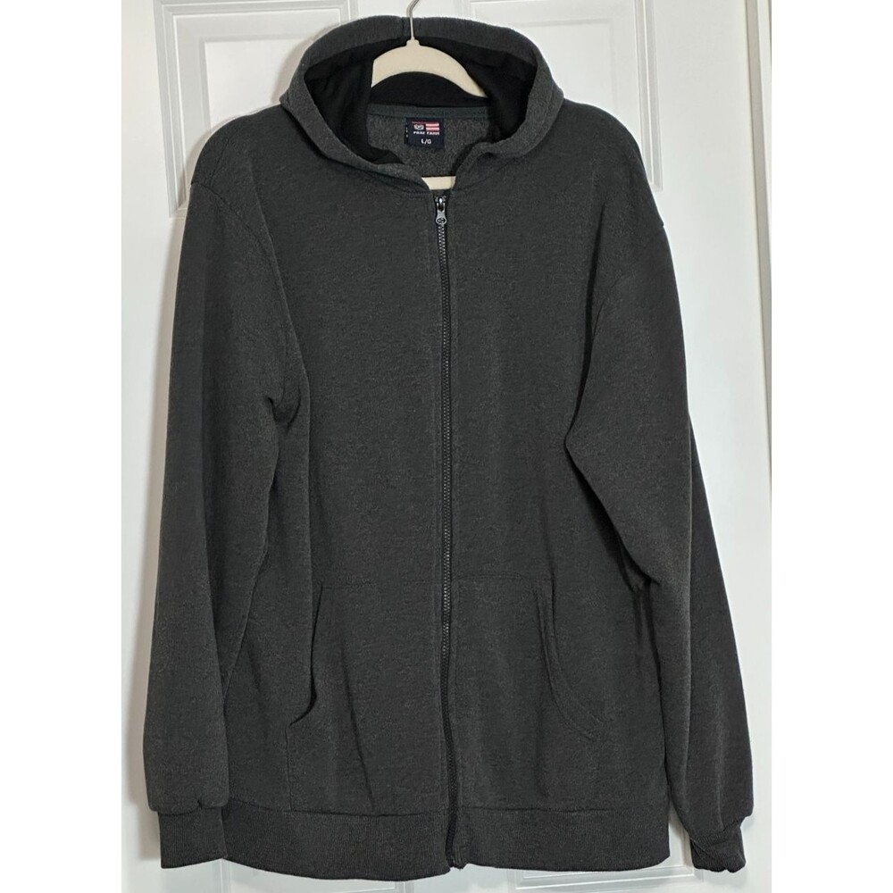 Phat Farm Hoodie‎ Full Zip Jacket Men's L Gray Hip Hop Y2K Streetwear